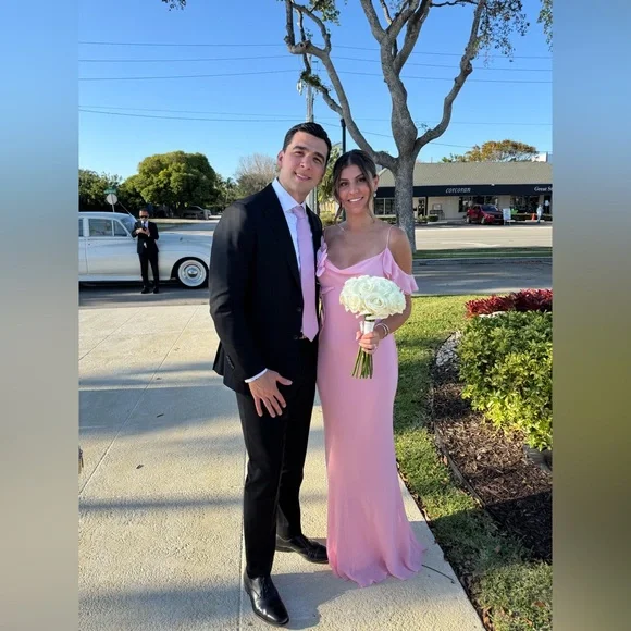 Georgette Flower Maxi Dress - Picture 2 of 3